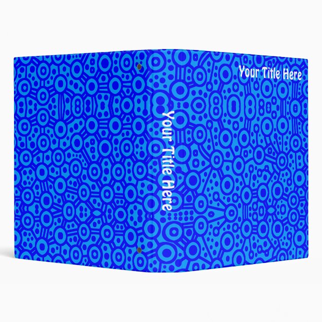 Alien Circuits - Shades of Blue Binder (Background)
