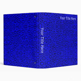 Alien Circuits - Shades of Blue Binder