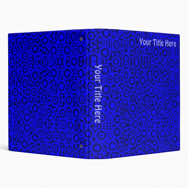 Alien Circuits - Shades of Blue Binder (Background)