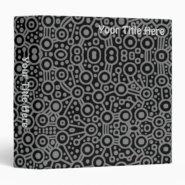 Alien Circuits - Shades of Grey (1.5in) Binder (Front/Spine)