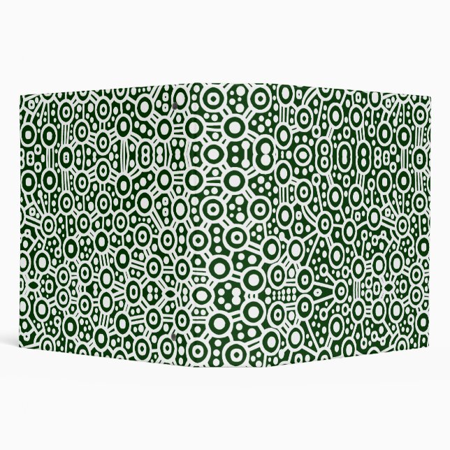 Alien Circuits - White on Dark Green (2.0in) Binder (Background)