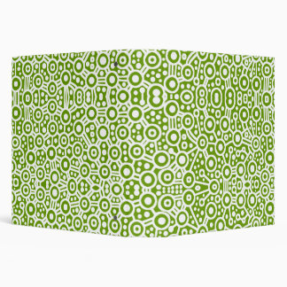 Alien Circuits - White on Green (1.5in) Binder