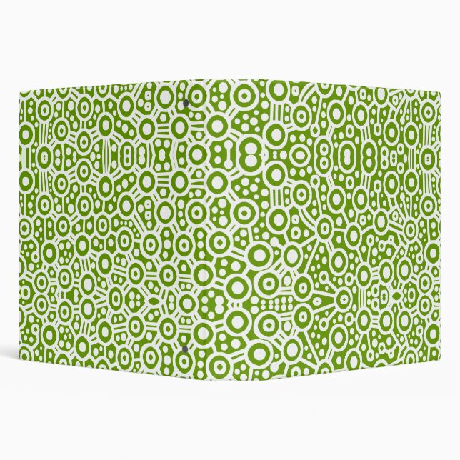 Alien Circuits - White on Green (1.5in) Binder (Background)
