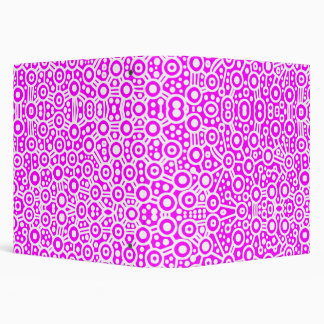 Alien Circuits - White on Magenta (1.5in) Binder