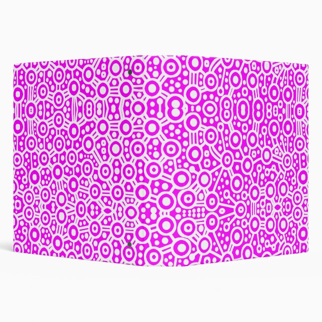 Alien Circuits - White on Magenta (1.5in) Binder (Background)