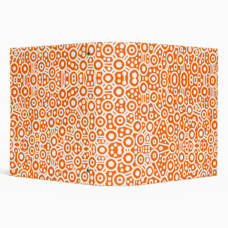 Alien Circuits - White on Orange (2.0in) Binder