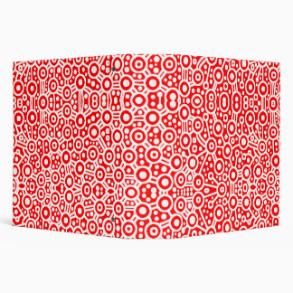 Alien Circuits - White on Red (2.0in) Binder