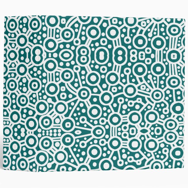 Alien Circuits - White on Teal (2.0in) Binder (Front/Spine)