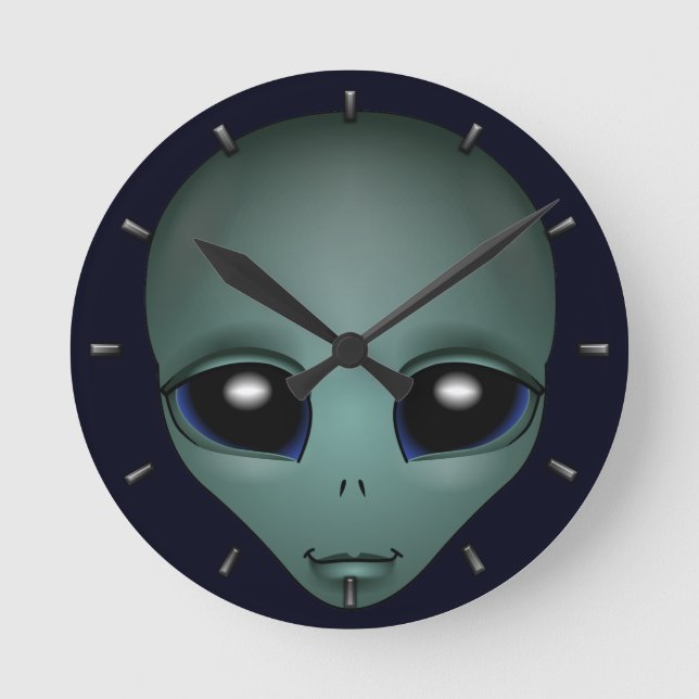 Alien Clock ET Gift Alien Decor Alien Gifts (Front)