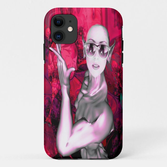 Alien Contact Case-Mate iPhone Case (Back)
