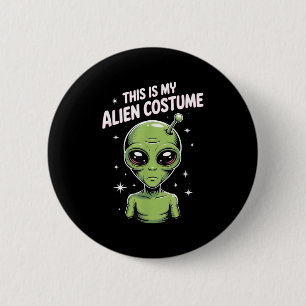 Alien Costume  2 Inch Round Button