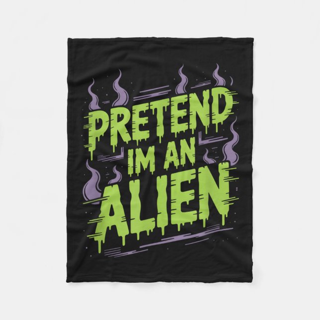 Alien Costume  Fleece Blanket (Front)