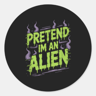Alien Costume T-shirt_1.png Classic Round Sticker