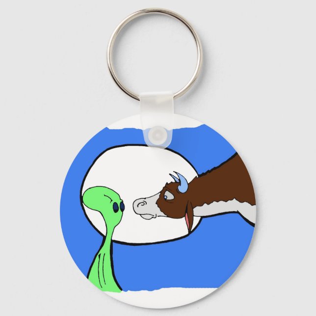 Alien Cow Keychain (Front)