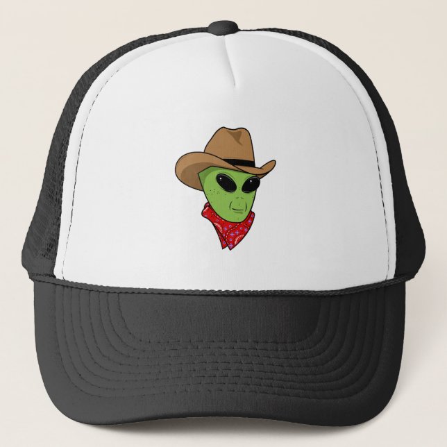 Alien Cowboy Trucker Hat (Front)