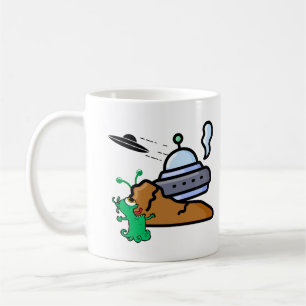 Alien Crash Landing Retro.w Coffee Mug