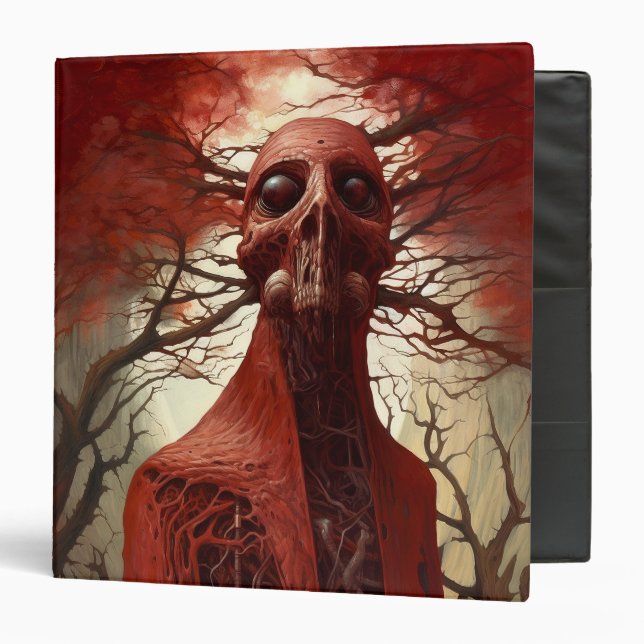 Alien Creature Sci-fi Horror Art Binder (Front/Inside)