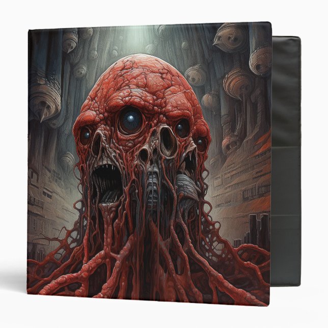 Alien Creature Sci-fi Horror Art Binder (Front/Inside)