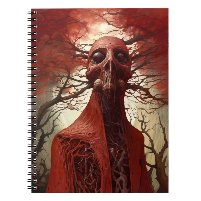 Alien Creature Sci-fi Horror Art Notebook (Front)