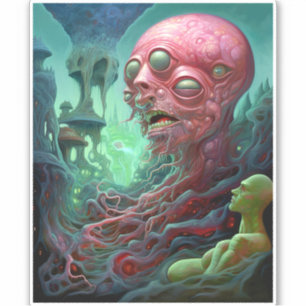 Alien Creature Surreal Horror Art