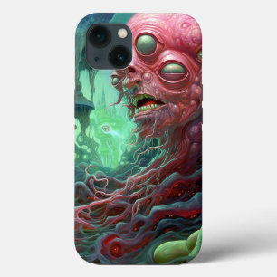 Alien Creature Surreal Horror Art iPhone 13 Case