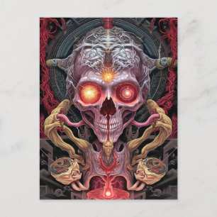 Alien Creature Surreal Horror Art Postcard