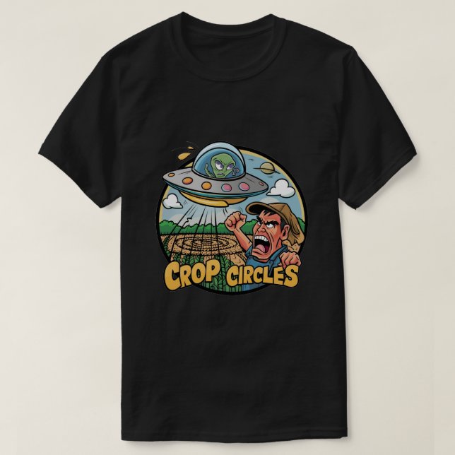 Alien - Crop Circles T-Shirt (Design Front)