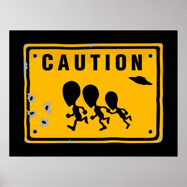 Alien Crossing Sign (Front)