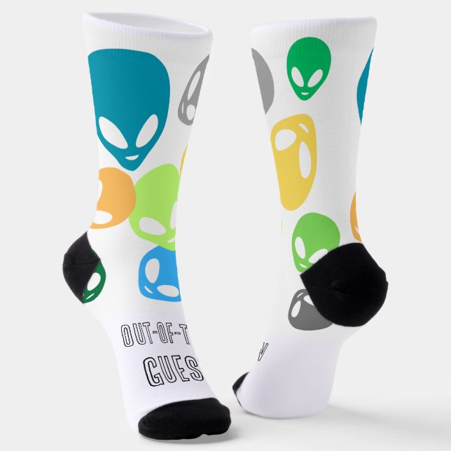 Alien design socks! socks (Angled)