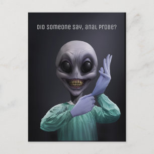 Alien Doc Postcard