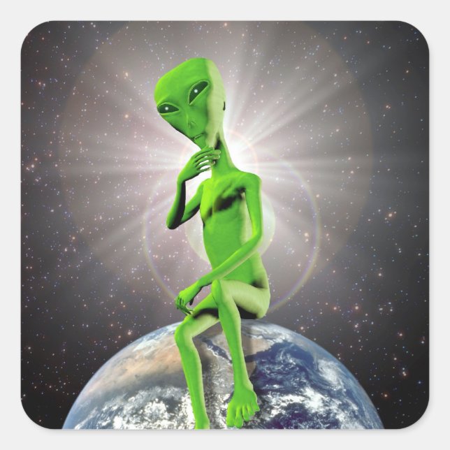 Alien & Earth Sticker (Front)