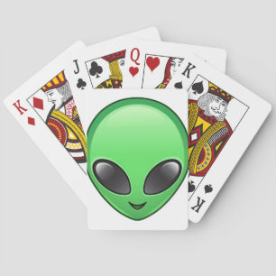 alien emoji playing cards