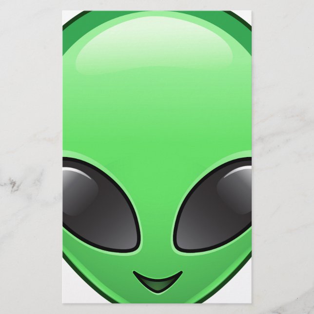 alien emoji stationery (Front)