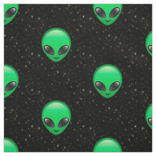 alien emojis fabric