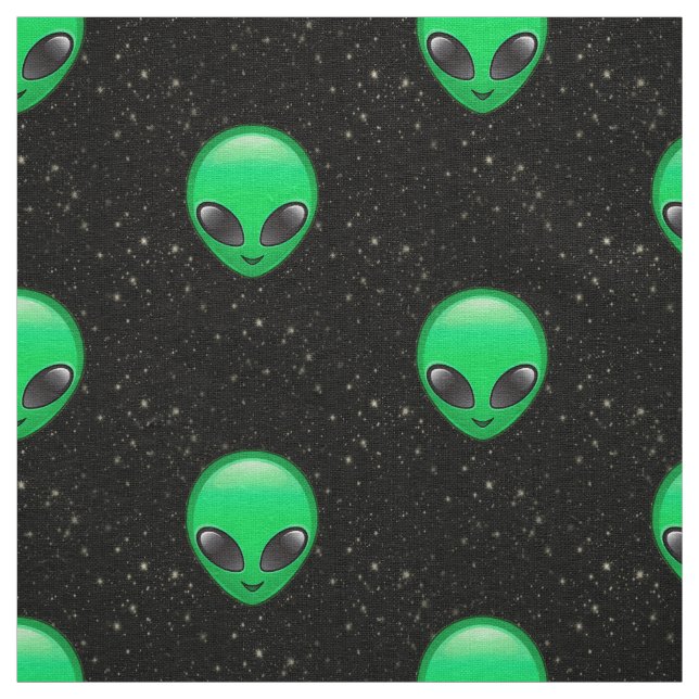 alien emojis fabric (Swatch)