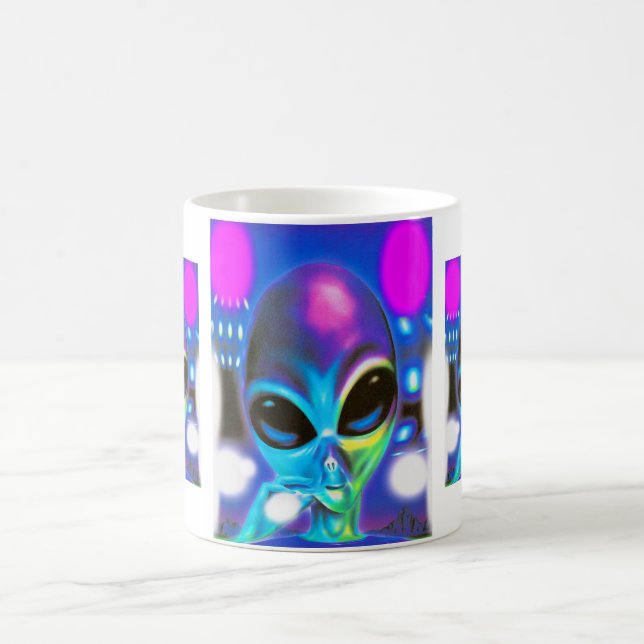 Alien Encounter fun Coffee Mug (Center)