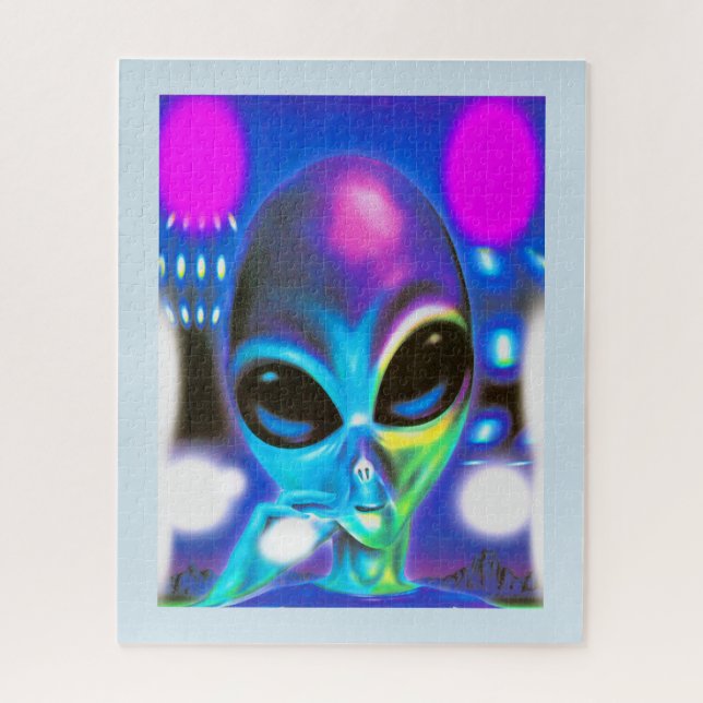 Alien encounter jigsaw puzzle (Vertical)