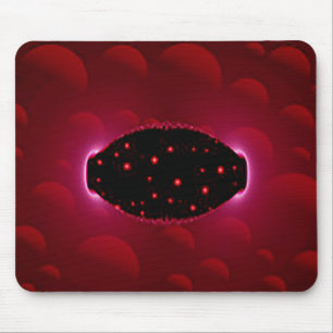 Alien Energy Source With Background Spheres Mouse Pad