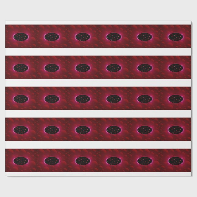 Alien Energy Source With Background Spheres Wrapping Paper (Flat)