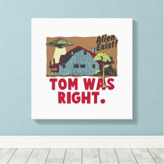 alien exist canvas print