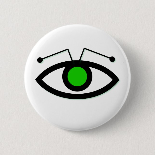 Alien Eye Round Button (Front)