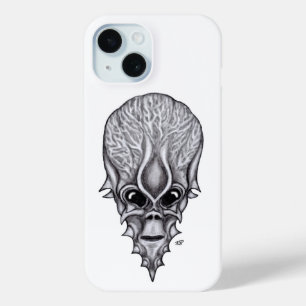 Alien Face , African Skull Facial Reconstruction iPhone 15 Case