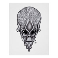 Alien Face , African Skull Facial Reconstruction