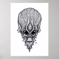 Alien Face , African Skull Facial Reconstruction