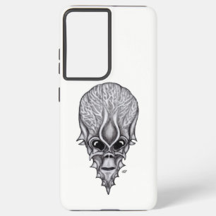 Alien Face , African Skull Facial Reconstruction Samsung Galaxy Case