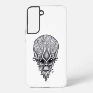 Alien Face , African Skull Facial Reconstruction Samsung Galaxy Case