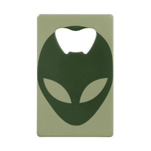 Alien Face Credit Card Bottle Opener