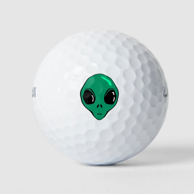 Alien Face Golf Balls (Front)