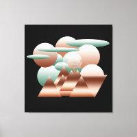 Alien face in abstract space art