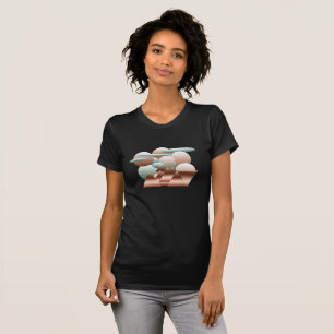 Alien face in abstract space art T-Shirt